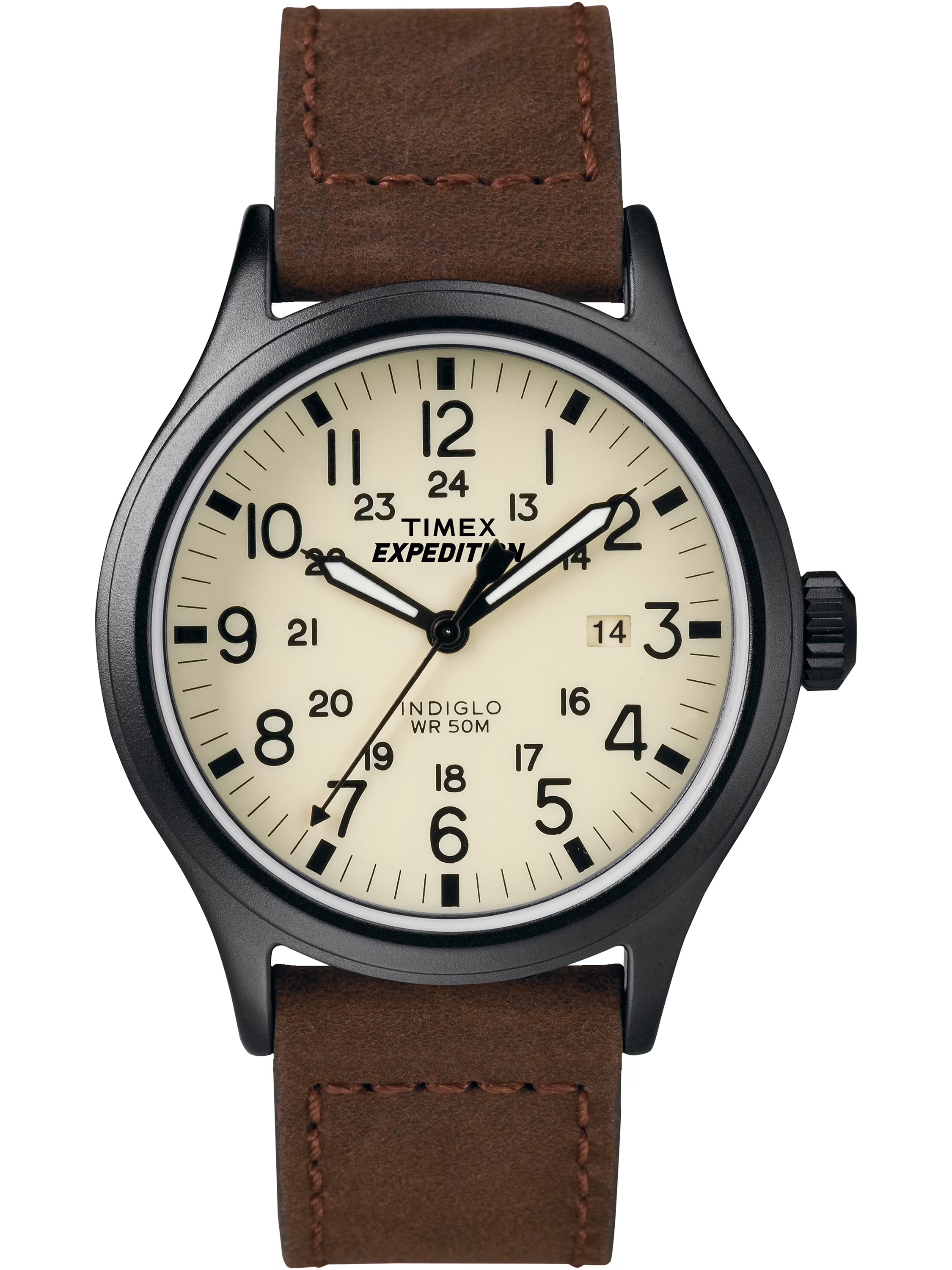 The brown strap Timex Expedition Scout