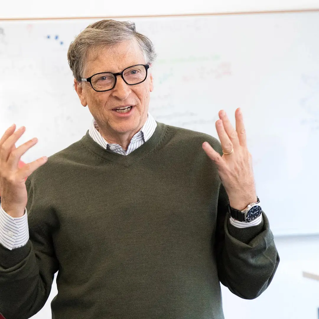 Bill Gates wearing his Casio Duro
