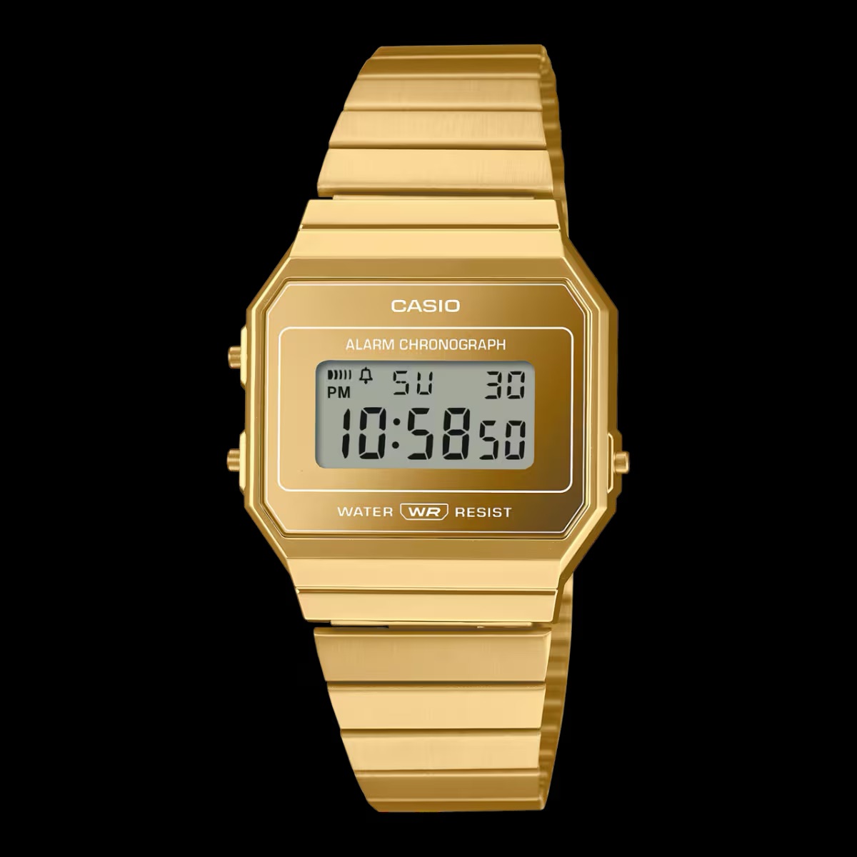 A Gold Vintage Casio A700 watch