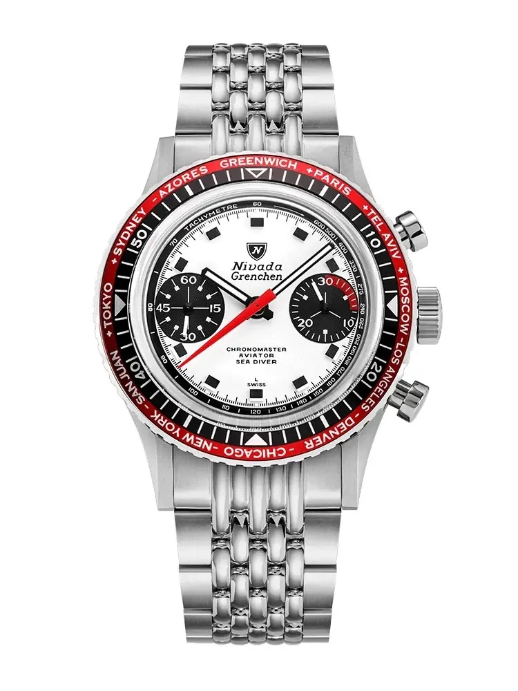 Nivada Grenchen Chronomaster Aviator Sea Diver